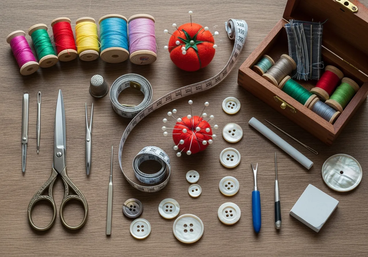 Ompelutarvikkeet ja työkalut